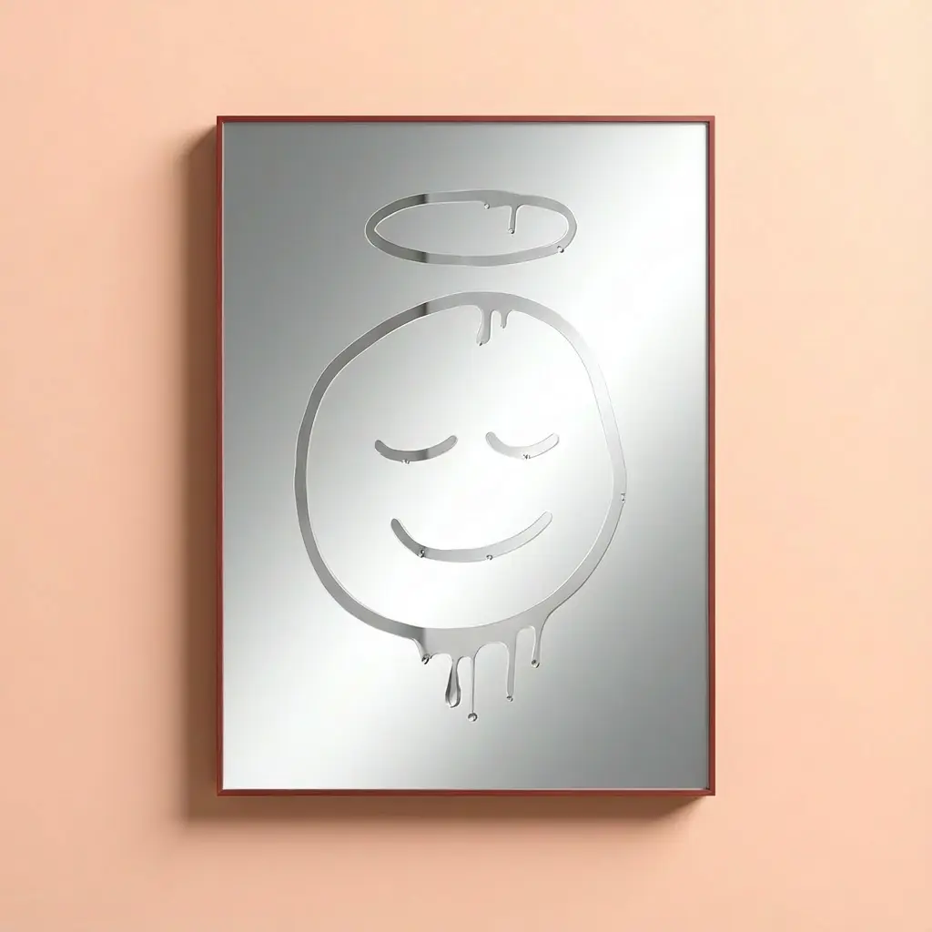 تابلو آینه فرشته