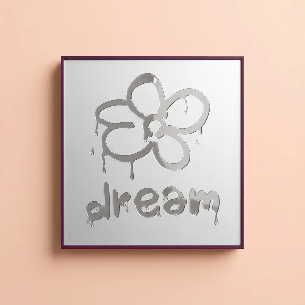 تابلو آینه گل